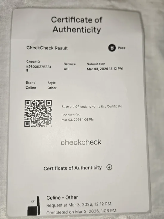 CELINE Burgundy Leather Bi-Fold Card Wallet - Picture 6 of 6